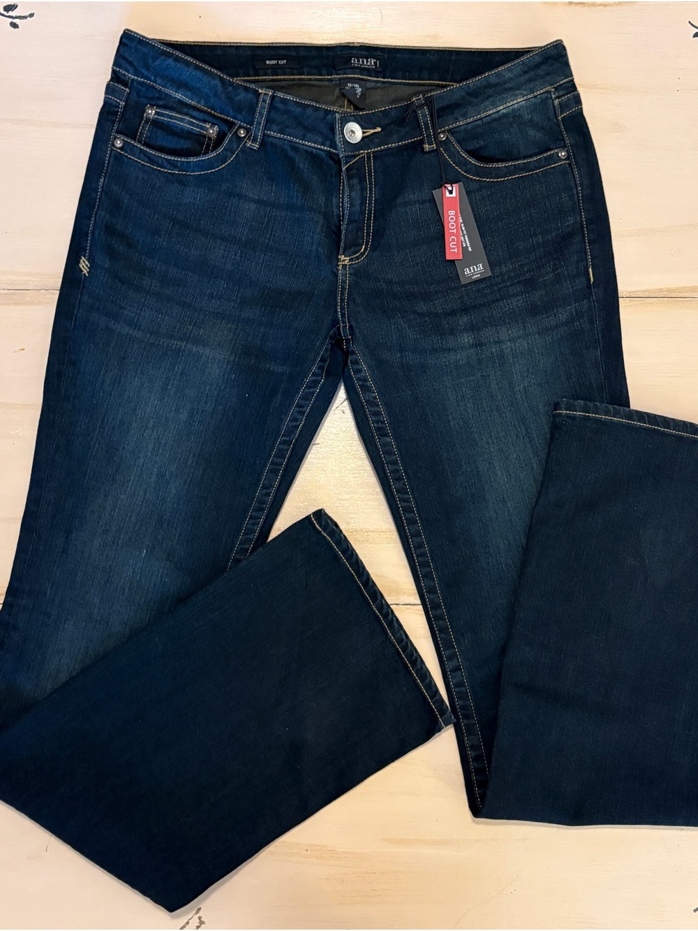 a.n.a Women’s Dark Blue Boot Cut Jeans